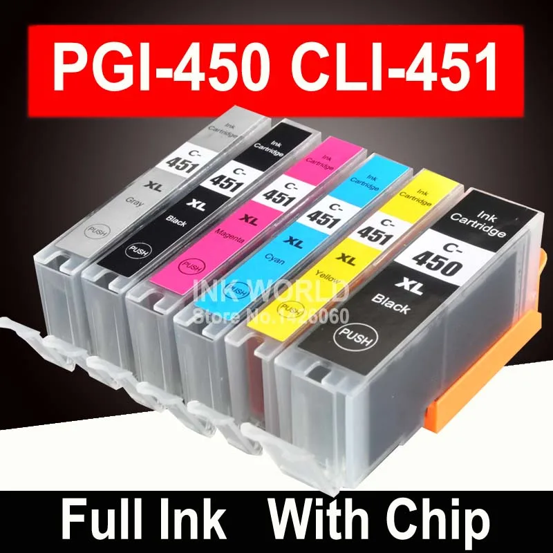 Чернильный картридж для принтера Canon PIXMA IP7240 MG6340 MG7140 iP8740 MG7540 PGI450 CLI451 PG 450 PGBK |