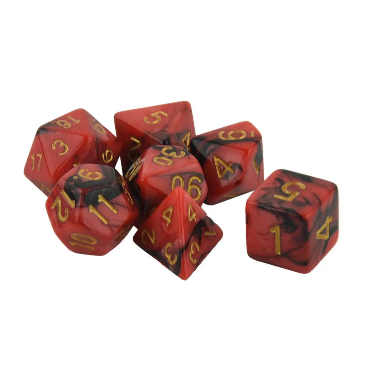 Жемчужные многогранные кости набор 7 D4 D6 D8 D10 D12 D20 для подземелий D & TRPG|Кубики| |