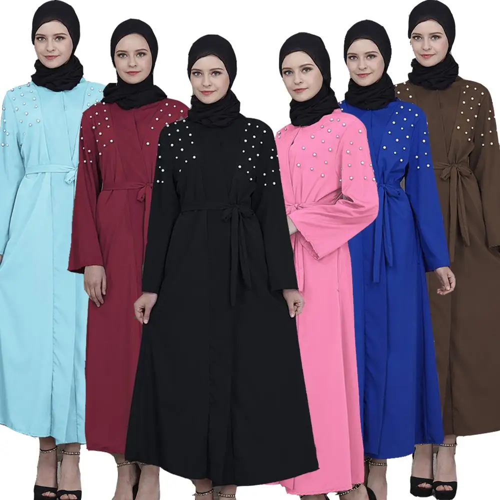 Женский кардиган с длинным рукавом Abaya длинное коктейльное платье исламский