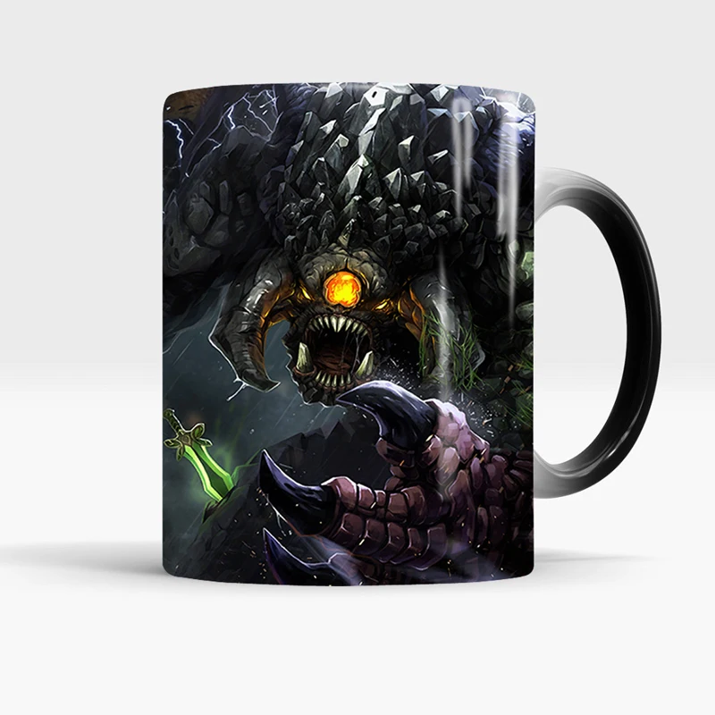 Кофейная кружка DOTA2 Roshan меняющая цвет чашка Чувствительная Керамическая чайная