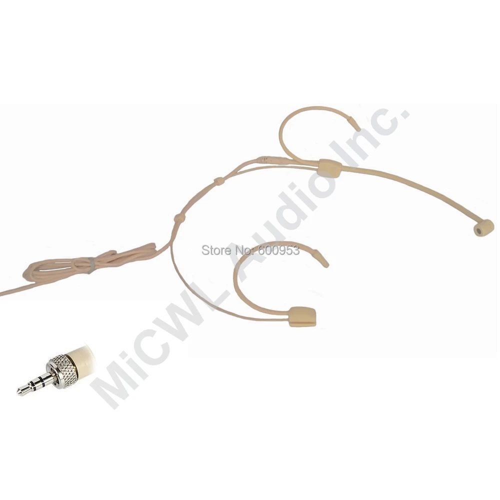 Бежевые наушники с двумя ушками микрофоном микрофоны для MiRro Sennheiser AKG Shure