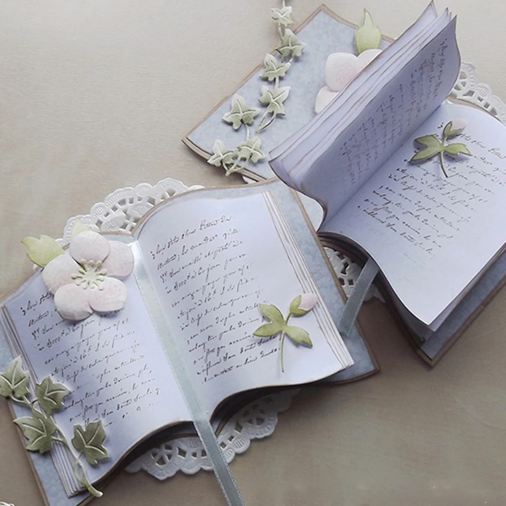 Новый 15 см x 10 8 книжная страница металлические режущие штампы DIY бумажные