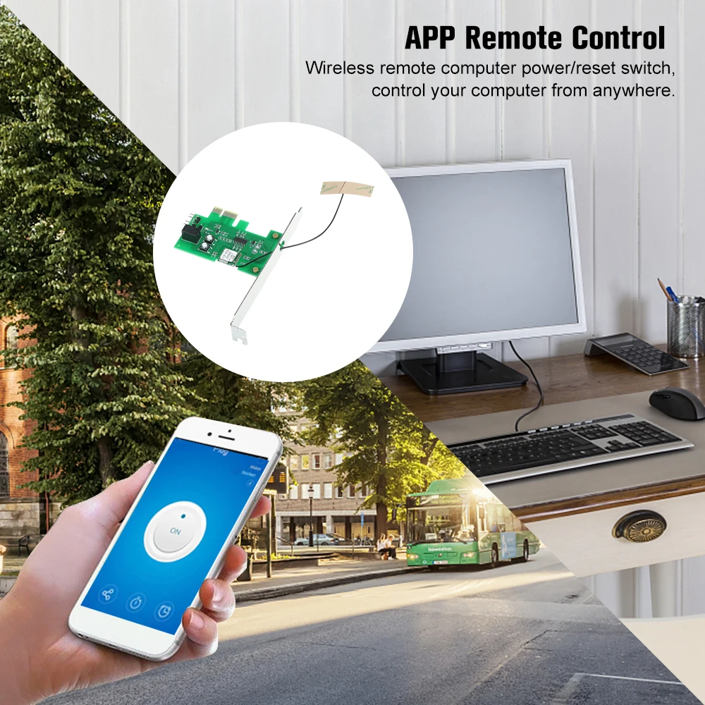 EWeLink Mini PCI e карта дистанционного управления переключателем Wi Fi беспроводной