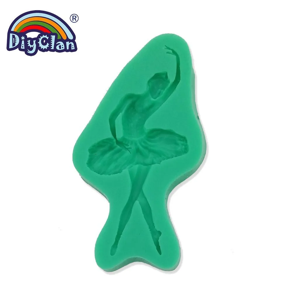 Силиконовая форма для выпечки кексов балерины декоративные инструменты помадка