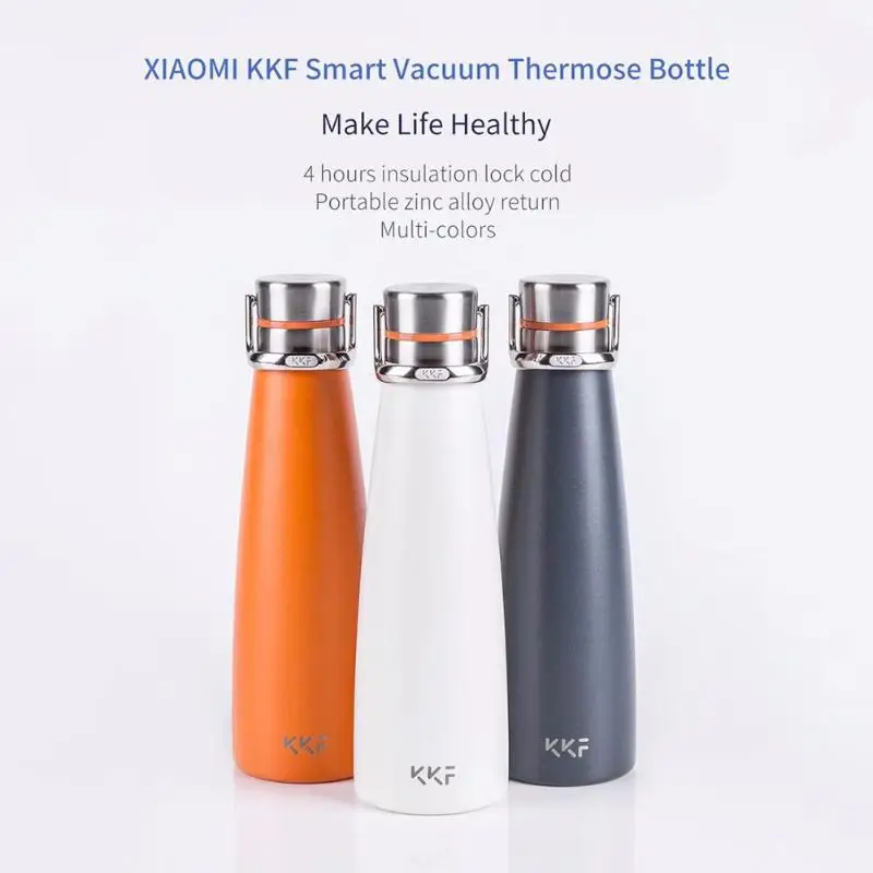 Xiaomiyoupin Термокружка 475 мл портативная вакуумная колба из нержавеющей стали