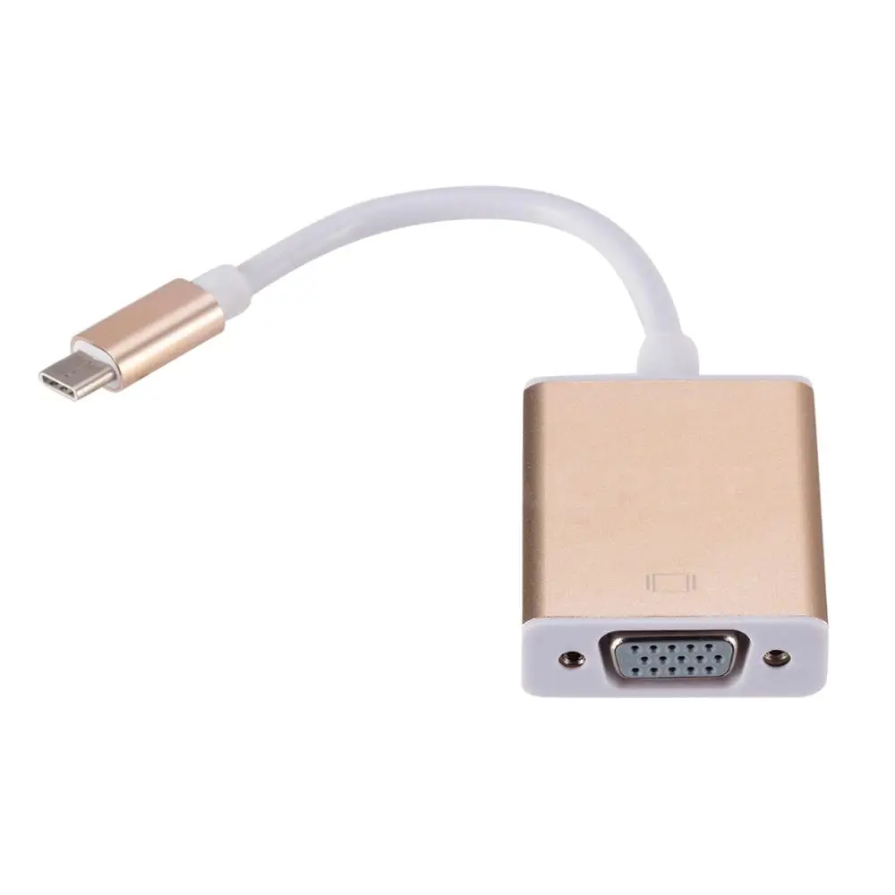 Адаптер для видеокабеля Type C док станция USB 3 1 к VGA 1080P HD конвертер телефона MacBook