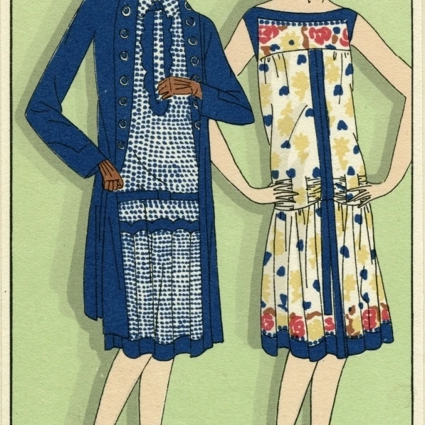 Французская женская мода 1926 плакат печать Мэри Эванс Picture Library (18X24) | Дом и сад