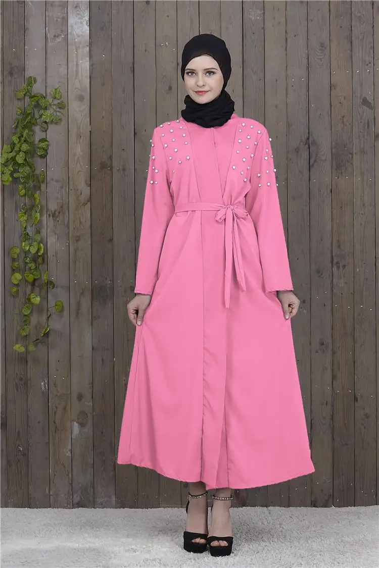 Женский кардиган с длинным рукавом Abaya длинное коктейльное платье исламский