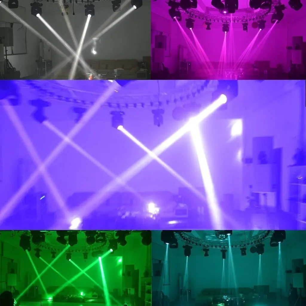 2шт 200 Вт DMX512 16CH светодиодный луч движущаяся голова Светильник Освещение сцены