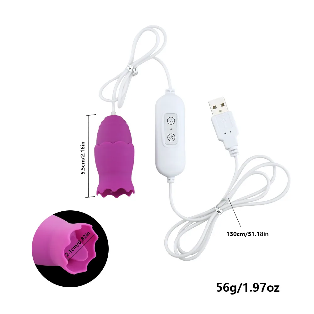 Вибраторы для языка USB вибрирующее яйцо 12 Скоростей G-spot Вагина массаж оральный