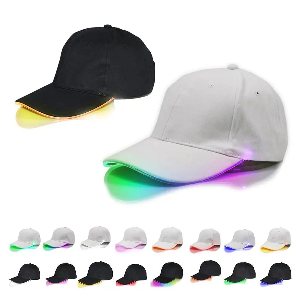 Светодиодный свет фара дальнего света Бейсбол Кепки Модные светодиодный