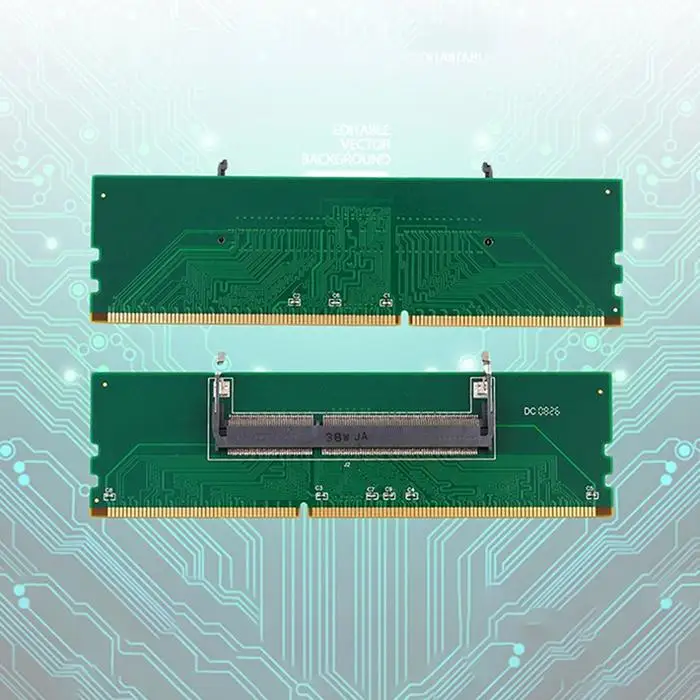 Ноутбука на рабочем столе памяти адаптер RAM стильный дизайн с отличительный вид.