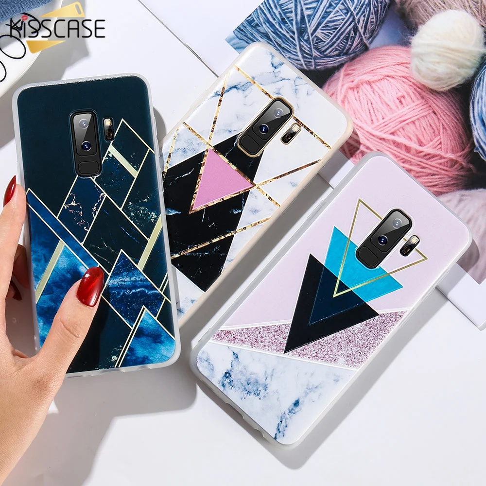 KISSCASE мраморный чехол для Samsung Galaxy S9 S8 Plus Note 9 8 S7 мягкий TPU A5 J3 J5 2017 2016 3D рельефная