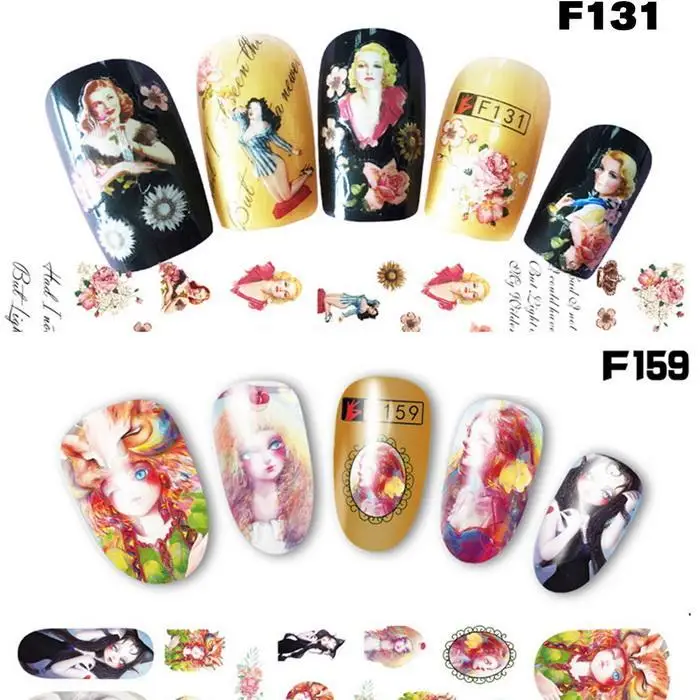 Ultrathin 3D Design Self-adhesive Waterproof Multi-Color Nail Characters Pcs Art Type1 Type2 Sticker | Красота и здоровье