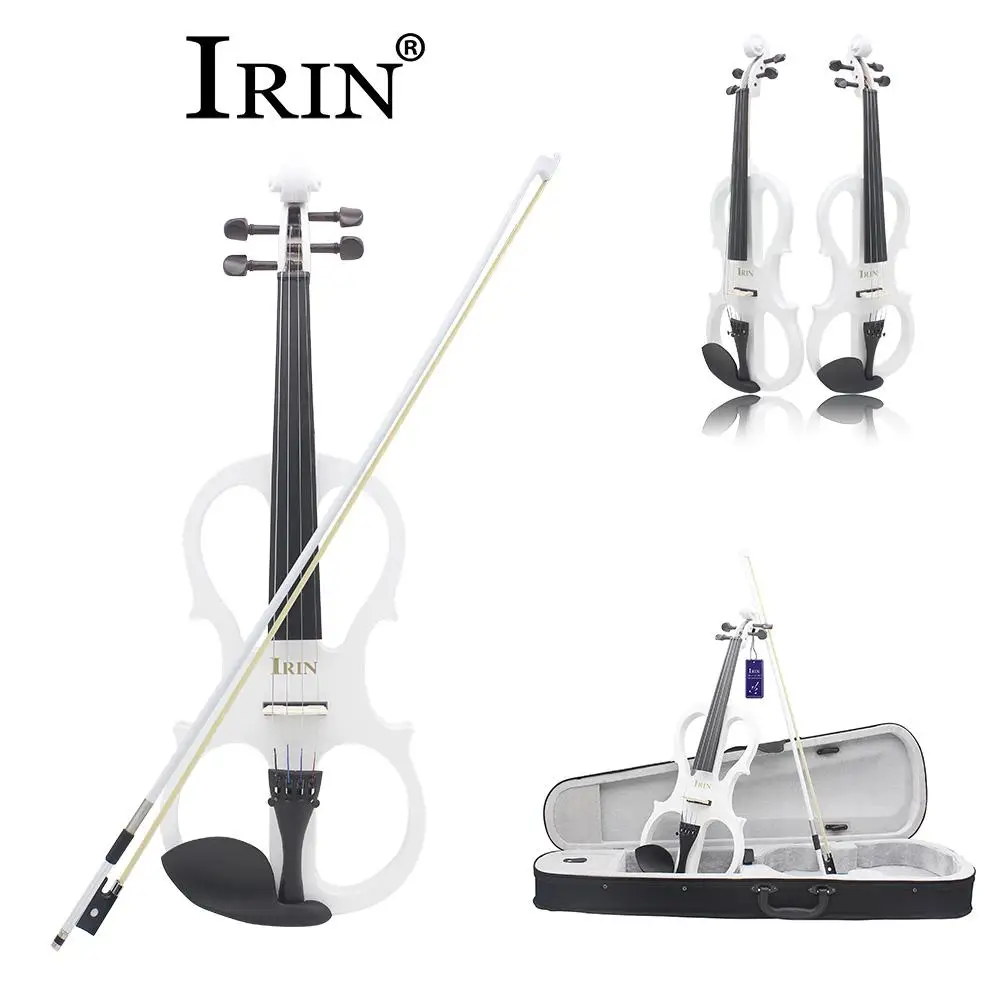 

IRIN 4/4 Electronic Violin Fiddle with Violin Case Cover Bow for Musical Stringed Instrument Lovers 80*12*25cm