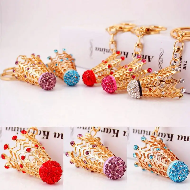 Fashion Badminton Alloy Dripping Oil Rhinestones Key Ring Exquisite Handbag Decoration | Украшения и аксессуары