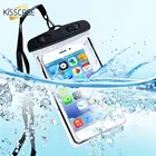 KISSCASE светящаяся водостойкая подводная сумка чехол для телефона для iPhone Samsung Huawei Xiaomi сотовый телефон универсальный все модели