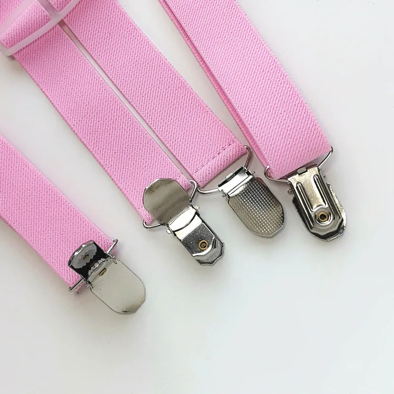 Комплект с галстуком-бабочкой на подтяжках светло-розовый цвет регулируемый