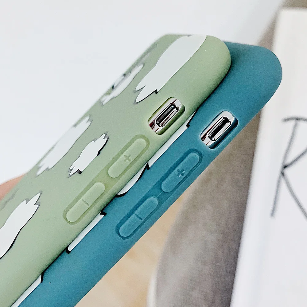 Матовый чехол JONSNOW для iPhone XS Max X XR чехлы с рисунком белых облаков мягкий