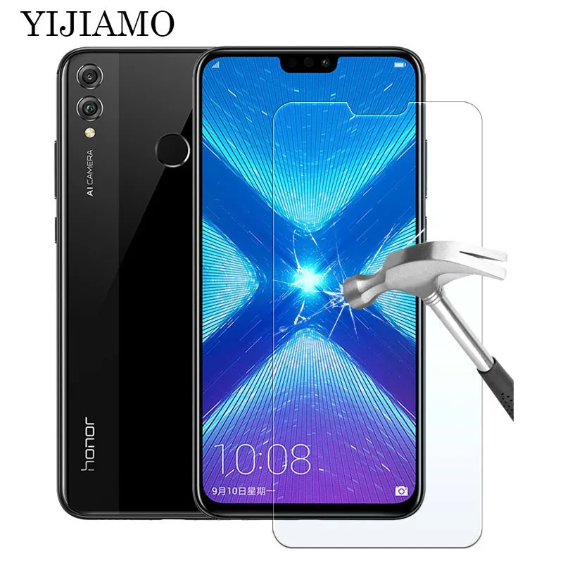 2 шт. 9H Защитная пленка для экрана Huawei Honor 8x max Play 8c закаленное стекло 8 Lite чехол |