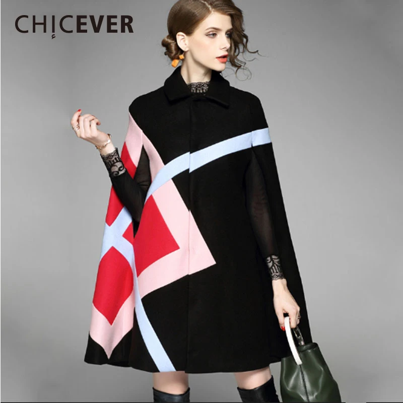 Chicever зима хит Цвета Для женщин Пальто для будущих мам женский плащ Черный цвет