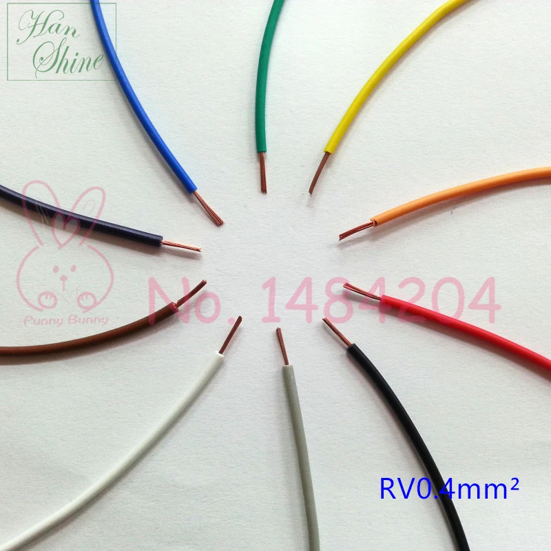 RV электрические провода 0.4mm2 Корпус Медь ядро ПВХ изоляцией гибкий провод