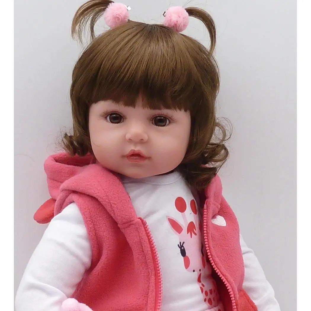 NPK 58 см Boneca Reborn Realista модные куклы силиконовые Детские для принцессы подарок на