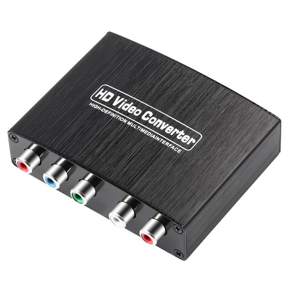 Компонентный к HDMI конвертер 5RCA компонент RGB YPbPr поддерживает 1080 P видео аудио