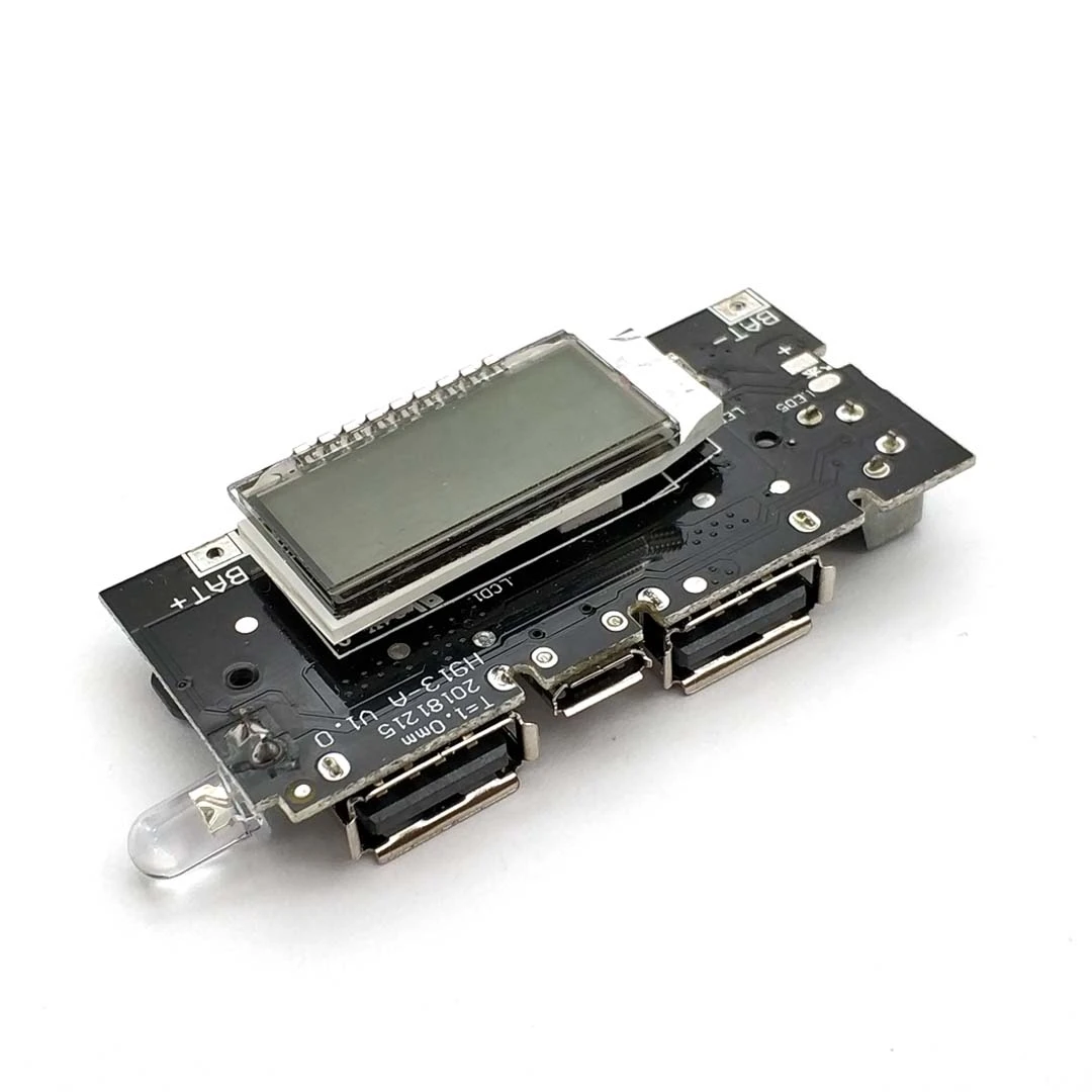 Двойной USB 5 в 1 а 18650 Мобильный Внешний аккумулятор зарядное устройство PCB модуль