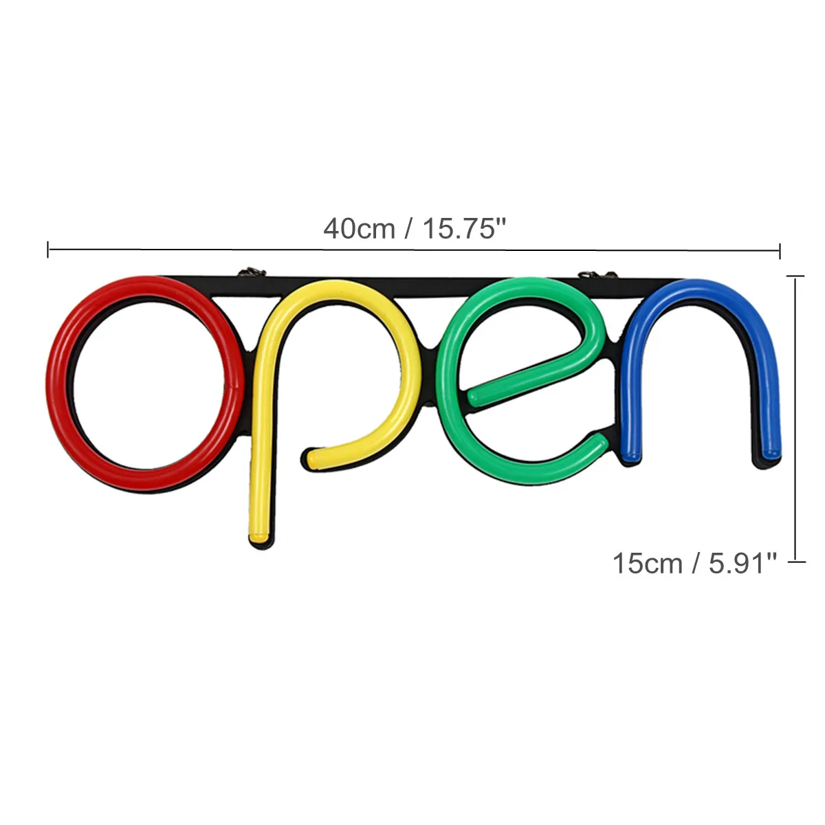 16 ''открытый неоновый светодиодный светильник ручной работы визуальное