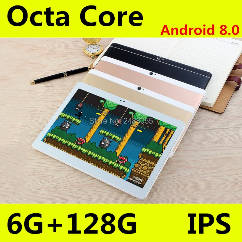 Новый компьютер 10 дюймовый планшетный ПК Восьмиядерный Android 8 0 4 Гб ОЗУ 128 ПЗУ ядер