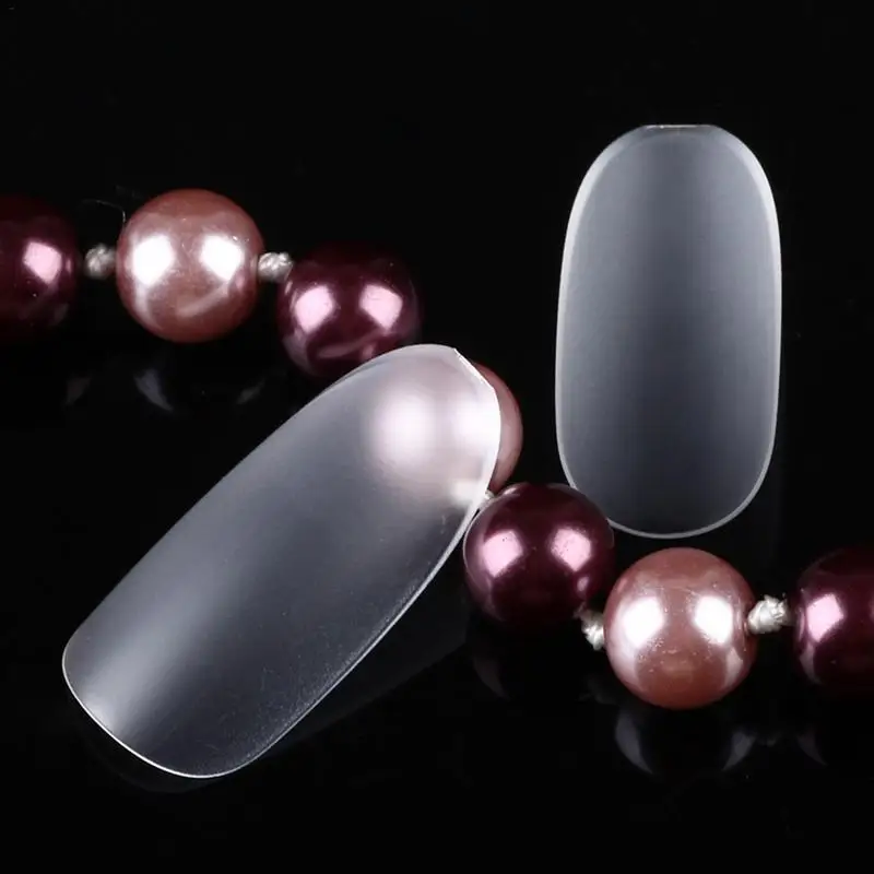300 PCS/Box False Nail Tips Professional Different Styles Acrylic Full Cover Ultra-Thin Matte Surface Polished | Красота и здоровье