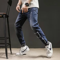 jeans spring autumn new fashion korean version loose thick feet radish harlan long pants hip hop free shipping hot blue