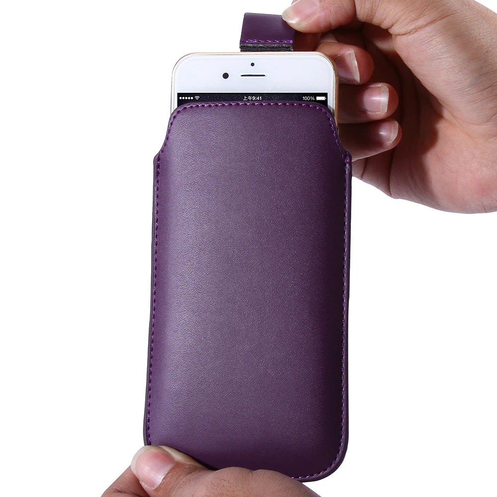 KISSCASE деловой чехол из искусственной кожи для iPhone 7 8 Plus мобильного телефона сумки