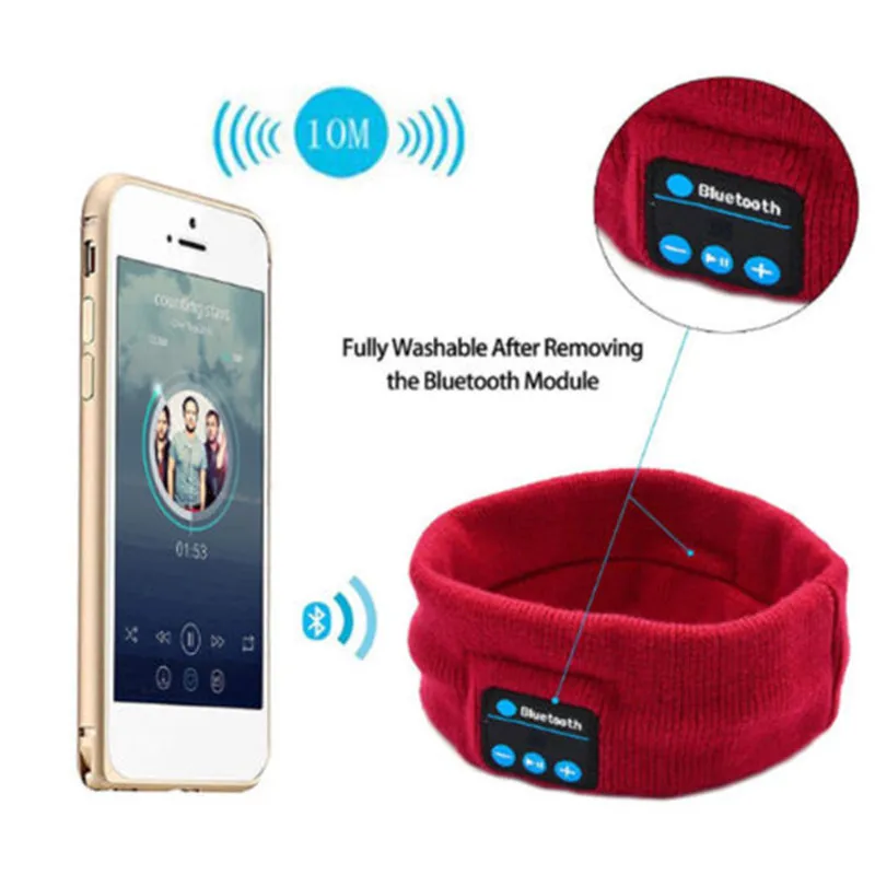 Bluetooth музыкальная повязка на голову беспроводная стерео гарнитура для спорта