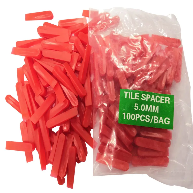 

1500pcs 5.0mm Red Small Floor Flat Tile Leveling System Tools