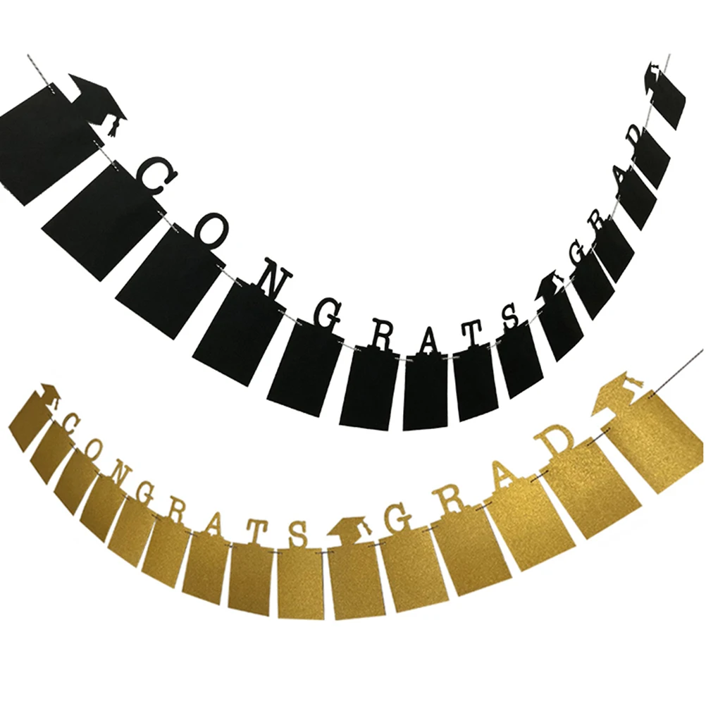 1 шт. поздравления градиентный баннер сезон выпускного флажки с блестками
