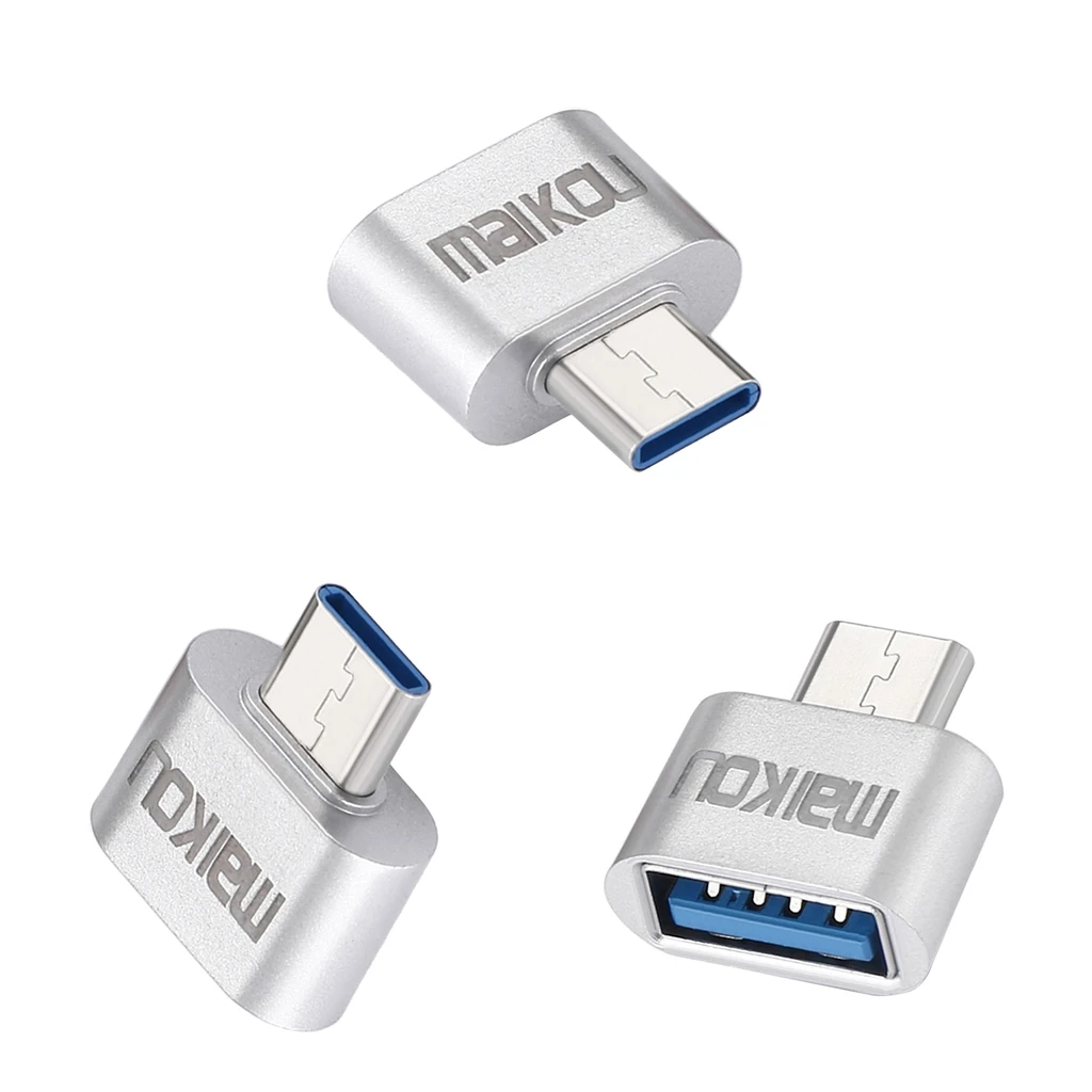 3 шт. портативный адаптер USB 0 к Type C OTG разъем для всех устройств