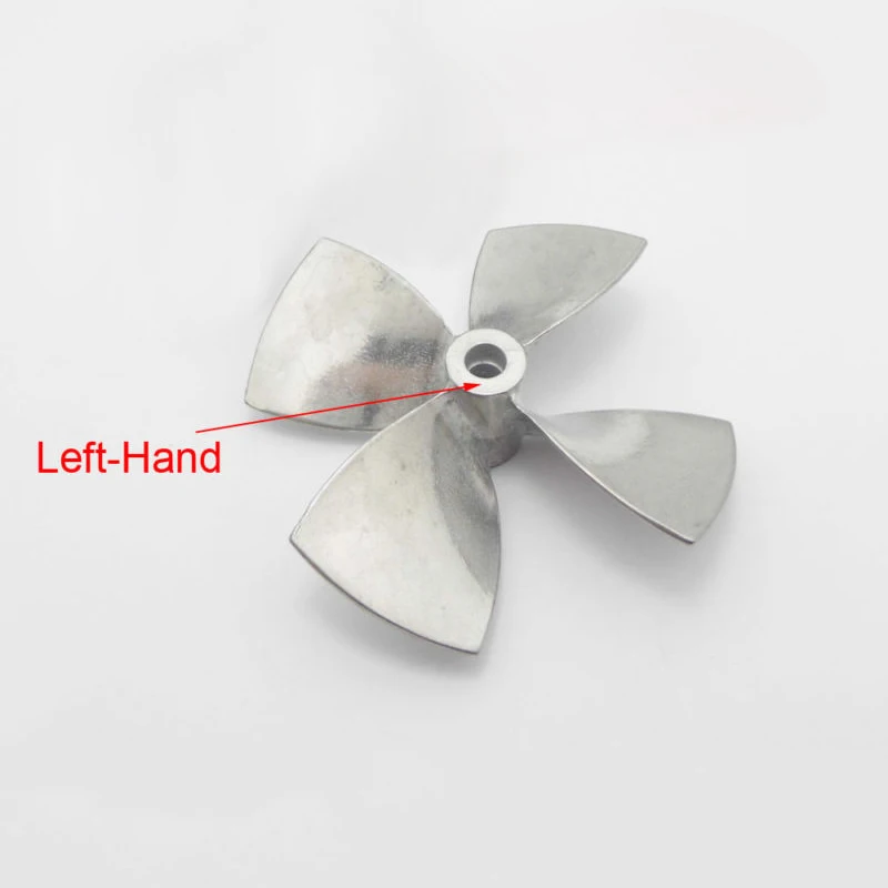 Сплав цинка 4 лопасти Лопасти пропеллера для мм вал RC лодка масштаб