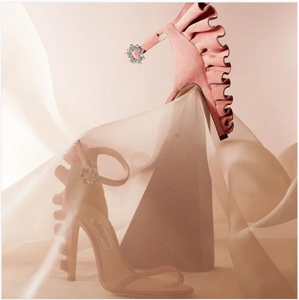 

Новинка, женские летние милые розовые сандалии, необычные женские сексуальные элегантные открытые туфли-лодочки на каблуке