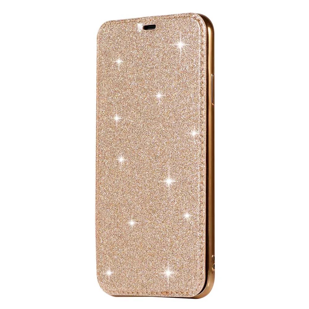 KISSCASE блестящий кошелек кожаный флип чехол для телефона iPhone X XR XS Max 5 5S SE 6 6S 7 8 Plus