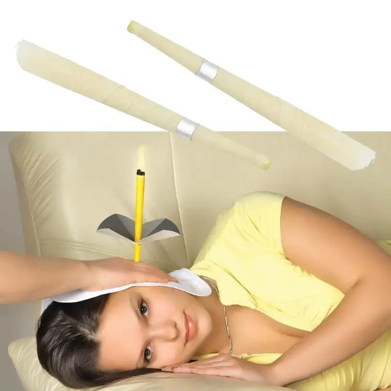 2 шт. свечи для уха лечение Candling здоровый уход труба стиль воска пчеловодство
