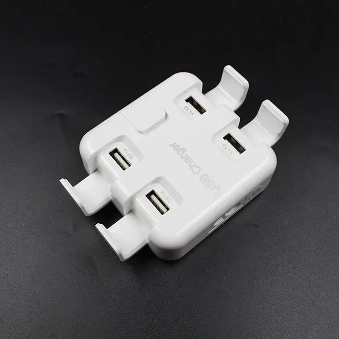 Прочный Портативный 5 Порты и разъёмы USB Зарядное устройство Smart Мощность кабель