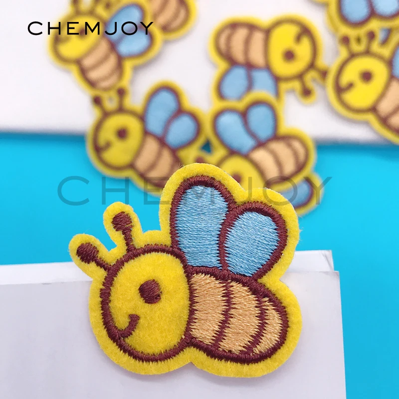 10 шт. желтые нашивки для одежды с пчелами|embroidery patch|patches for clothing ironpatches |