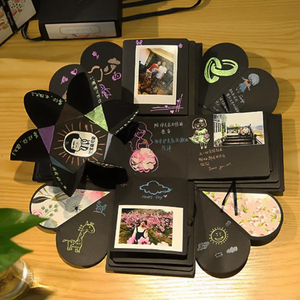 Коробка с сюрпризом ручной DIY альбом для скрапбукинга фотоальбом Вечеринка