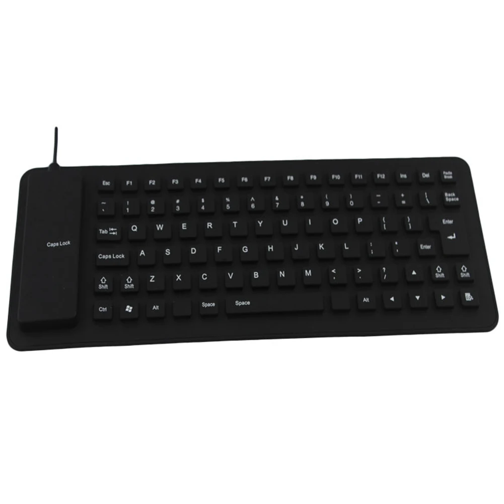 Novelty Design Laptop Notebook Portable Flexible Silicone Keyboard Foldable Waterproof Dustproof USB Silent Keys PC | Компьютеры и