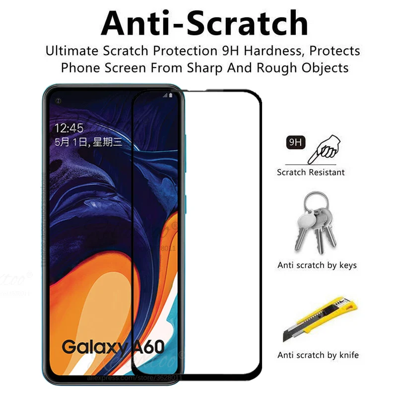 Защитное стекло для Samsung Galaxy A60 A 60 защита экрана закаленное A6060 A606F защитная