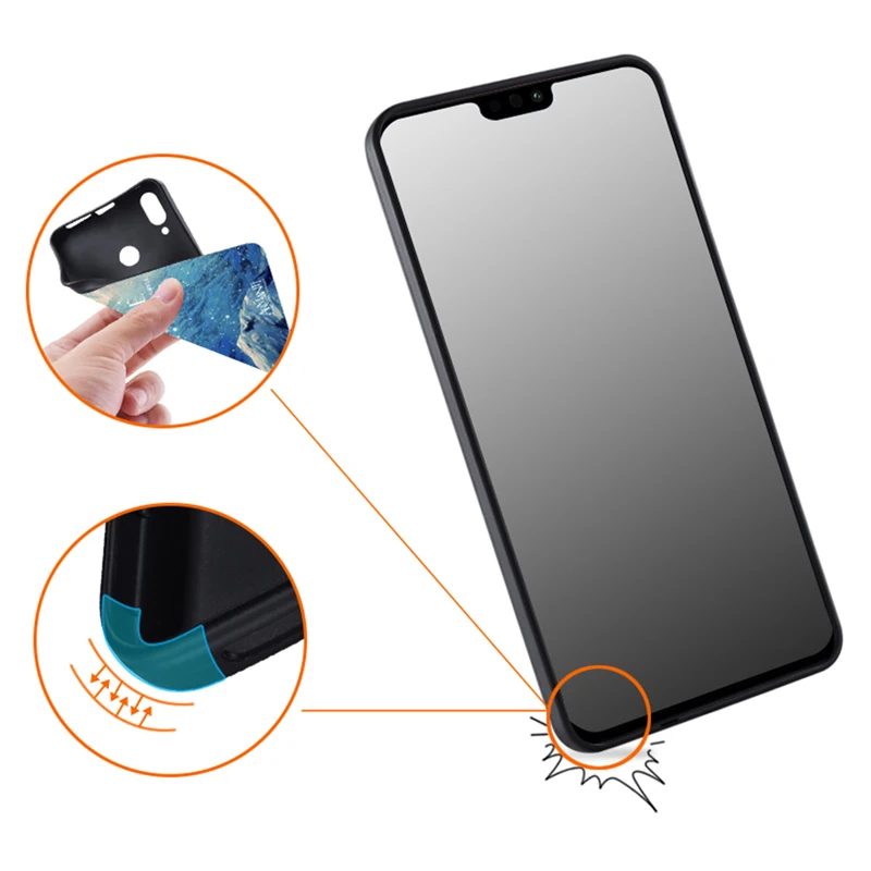 Silicon Case For Huawei Y9 2019 Nova 3 3i Cover Honor 8x max 10 9 Lite 7c Pro y9 With Ring Fashion |