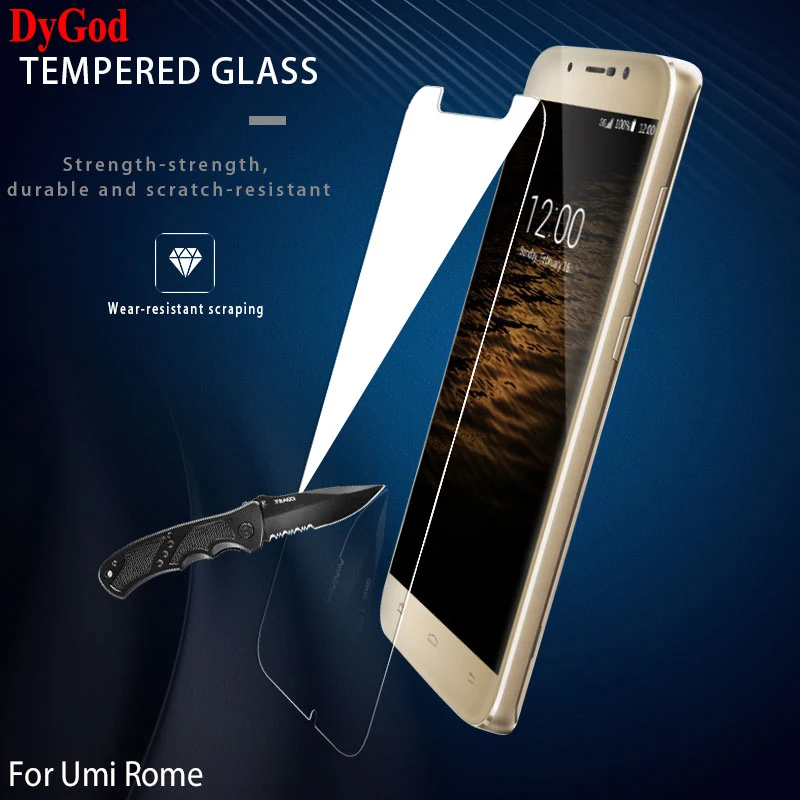 Закаленное стекло для UMI Rome X Передняя пленка защита экрана 5 дюйма закаленное
