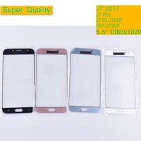 10pcslot for samsung galaxy j7 pro 2017 j730 j730f sm j730f sm j730gds touch screen front glass panel lcd outer with oca glue